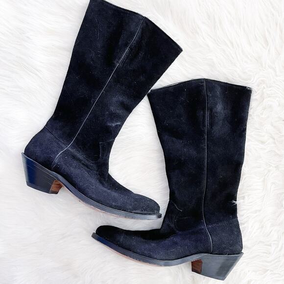 Stewart Boot Co. Black Cowboy Boots - Picture 1 of 8